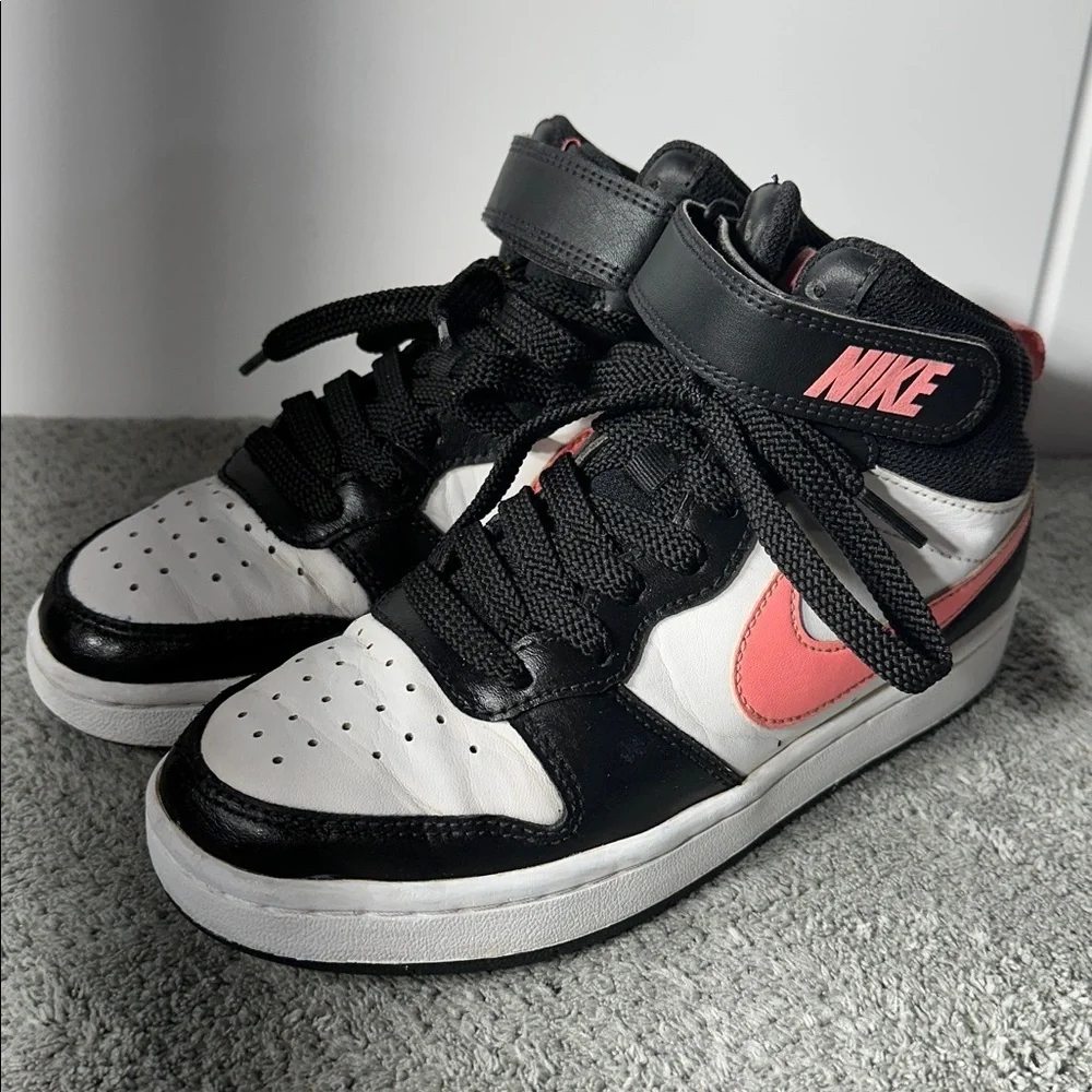 Nike Court Borough Mid 2 Black Sunset Pulse-White